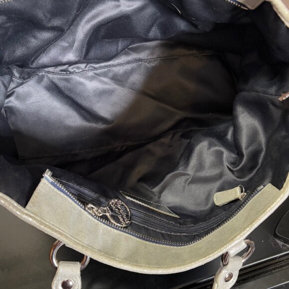 Coach Poppy Collection Blue Denim Patchwork with Silver Detail Tote Purse - Picture 14 of 16